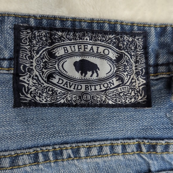 Buffalo David Bitton King Slim Boot Size 36 Medium Wash 100% Cotton‎ - Picture 11 of 15